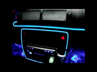 using electroluminescent wire in car interior lighting